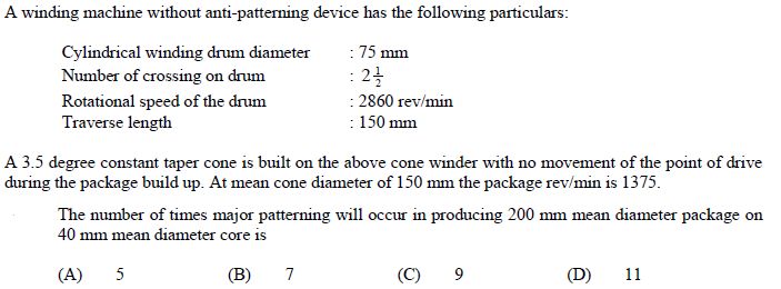 online practice test - Textile Engineering and Fibre Science